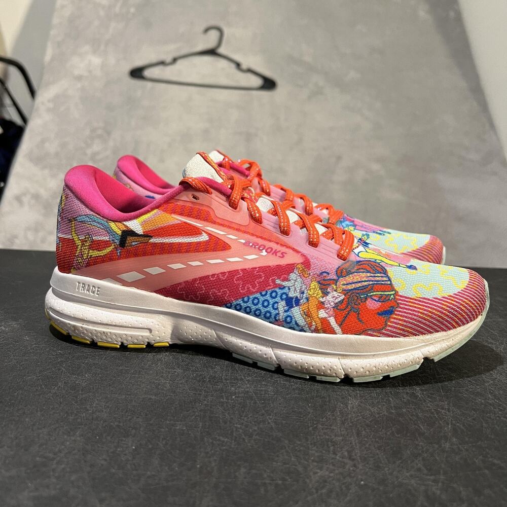 Brooks x Adam Dalton Blake Trace 3 Shoes Mens 9.5 Pride Running Sneaker Athletic - Picture 1 of 10
